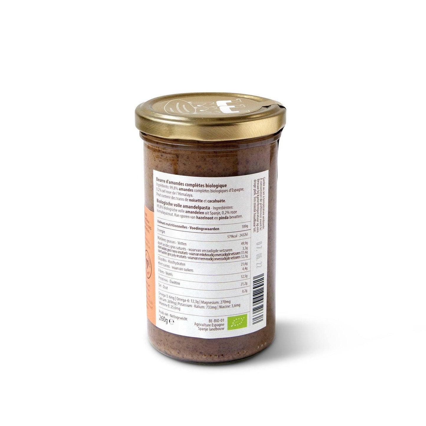 Mandelbutter (Bio, Vegan, Glutenfrei, 260 g)