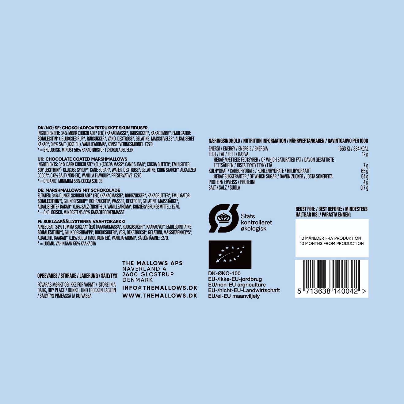 BIO-MARSHMALLOWS - Salzflocken & belgische dunkle Choc