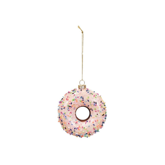 Weihnachtsornament aus Glas - Donut