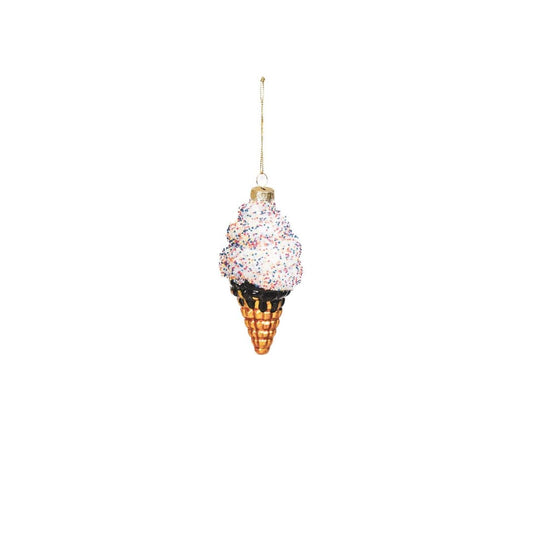 Weihnachtsornament aus Glas - Icecream